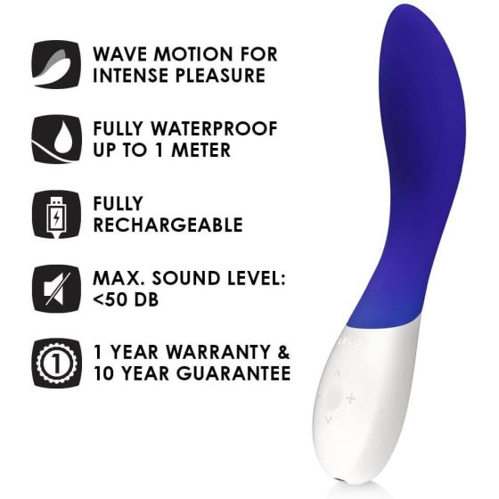 LELO Mona Wave - vodootporni vibrator G-točke (plavi)