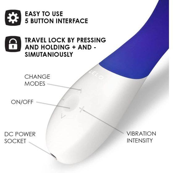 LELO Mona Wave - vodootporni vibrator G-točke (plavi)
