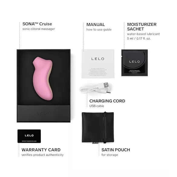 LELO Sona Cruise - stimulator klitorisa s valovima - roza