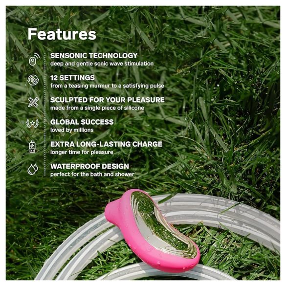 LELO Sona 2 - stimulator klitorisa s valovima zraka - crvena