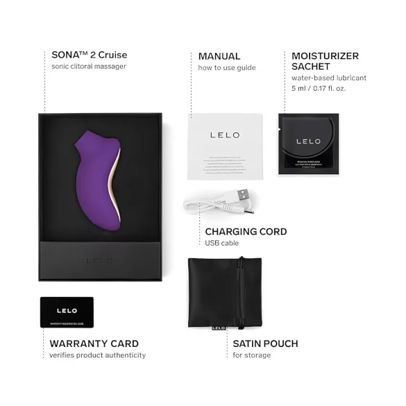 LELO Sona 2 Cruise - stimulator klitorisa s valovima - ljubičasta