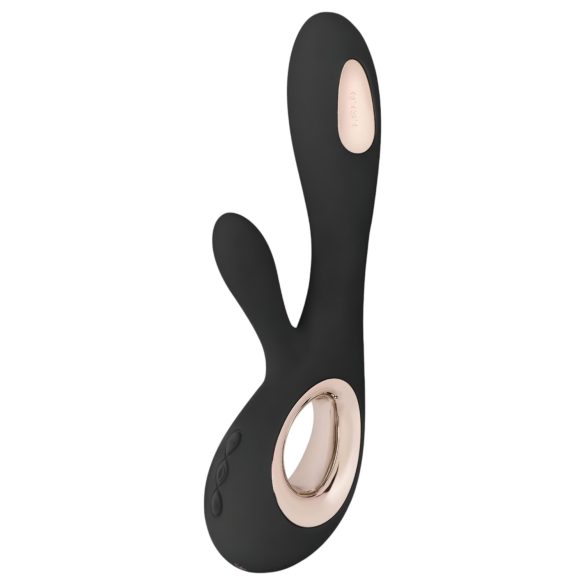 LELO Soraya Wave - crni vibrator s pulsirajućom masažnom glavom