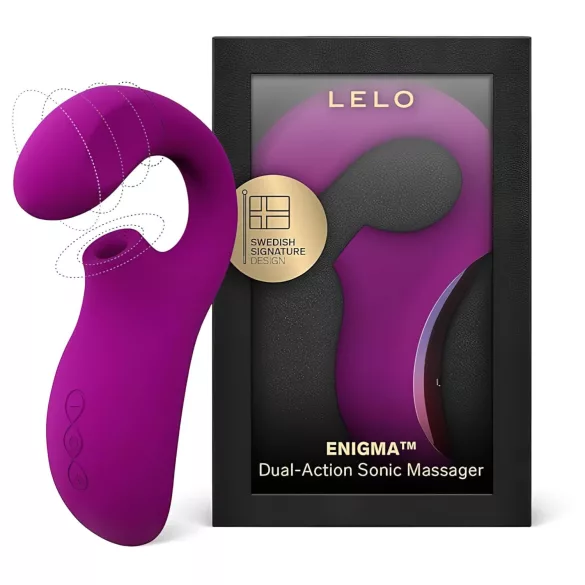 LELO Enigma - punjivi vodootporni 2u1 G-točka vibrator - ljubičasti