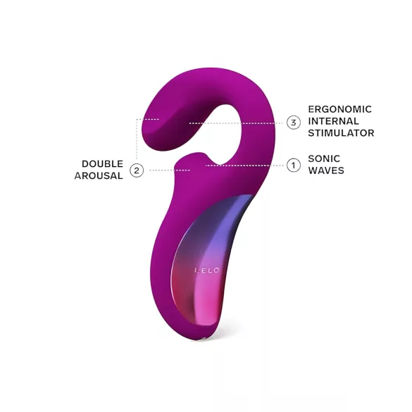 LELO Enigma - punjivi vodootporni 2u1 G-točka vibrator - ljubičasti