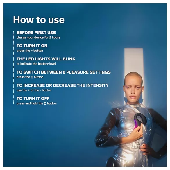 LELO Enigma - vibrator za G-točku i klitoris - vodootporan, punjiv, crni