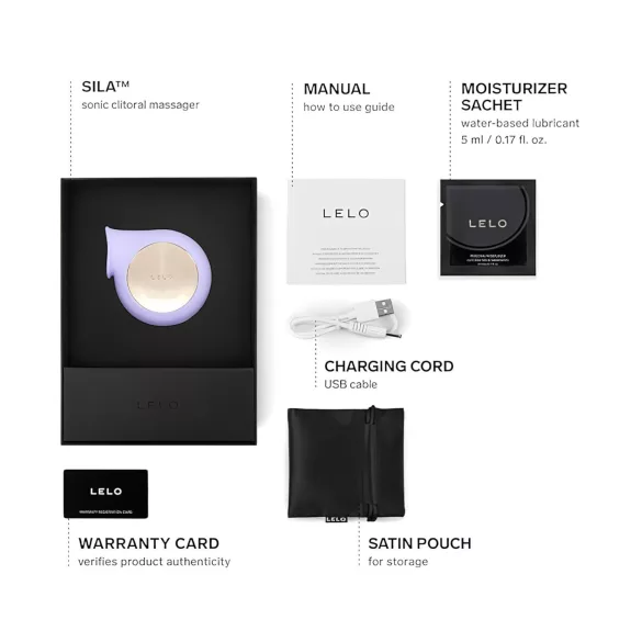 LELO Sila - klitoralni vibrator na valove - vodootporan silikon ljubičasti