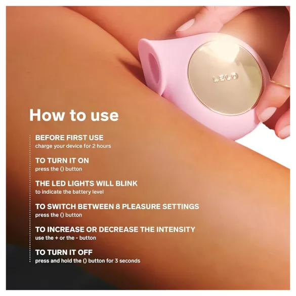 LELO Sila - klitoralni vibrator na valove - vodootporan silikon ljubičasti