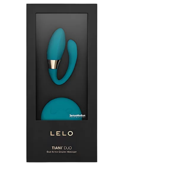 LELO Tiani Duo - vibrator za parove - silikon - plava
