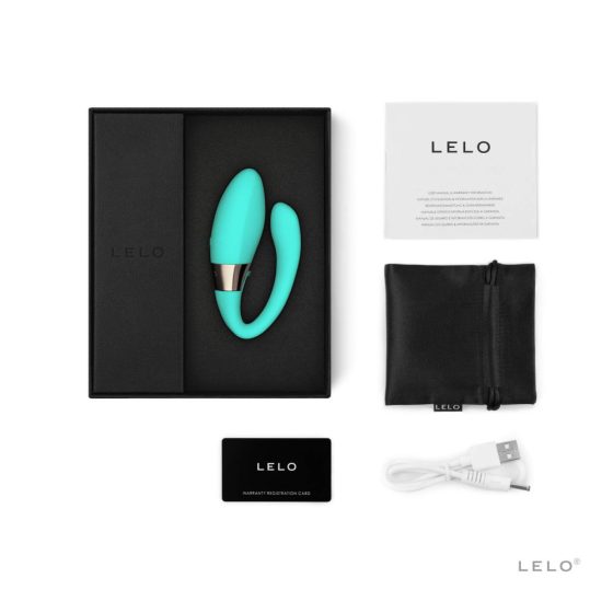 LELO Tiani Harmony - punjivi vibrator za pametne parove (tirkizna)