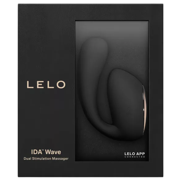 LELO Ida Wave - vibrator za parove - rotirajući, vibrirajući - crni, punjivi