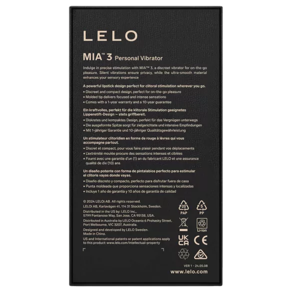 LELO Mia 3 - mini vibrator u obliku ruža - roza