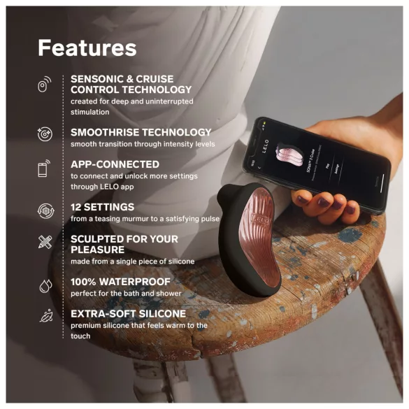 LELO Sona 3 Cruise - stimulator klitorisa s valovima - ljubičasta