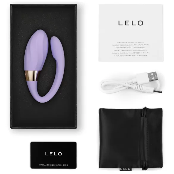LELO Tiani Twist - pametni vibrator za parove (ljubičasti)