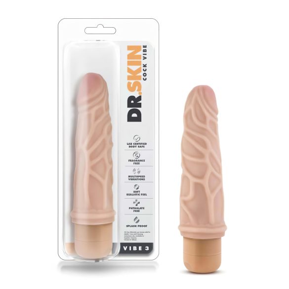 Dr. Skin Vibe br.3 - prirodni realistični vibrator