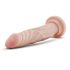 Dr. Skin 19cm realistični dildo s vakuumskim postoljem - prirodna boja