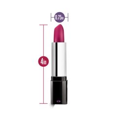   Blush Lipstick Rosé - vodootporni vibrator za ruževe (crno-ružičasti)