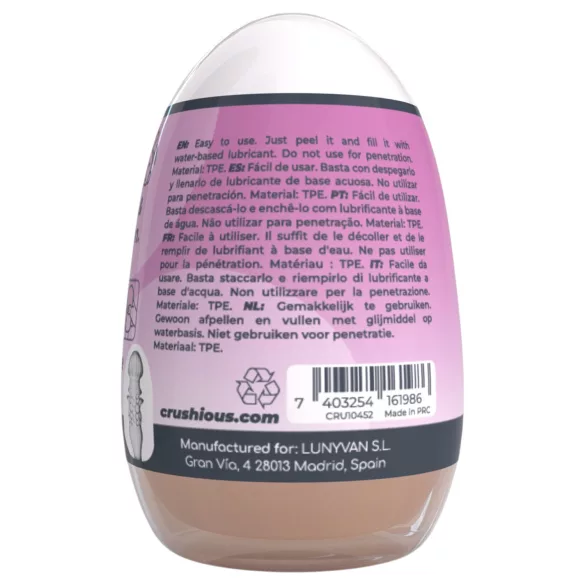 Crushious Ezy Egg The Skilled - masturbatorsko jaje (u boji kože)