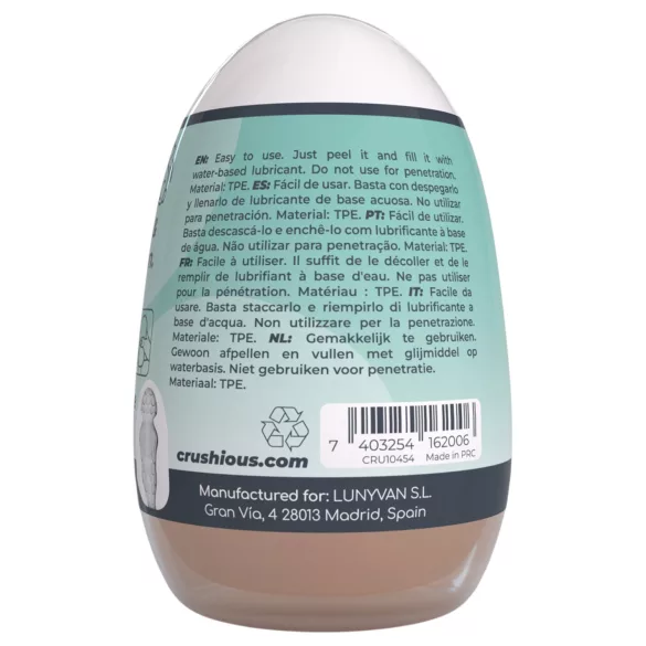 Crushious Ezy Egg The Novice - masturbatorsko jaje (boja kože)
