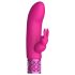 Royal Gems Dazzling - punjivi vibro za klitoris s ručkom (pink)
