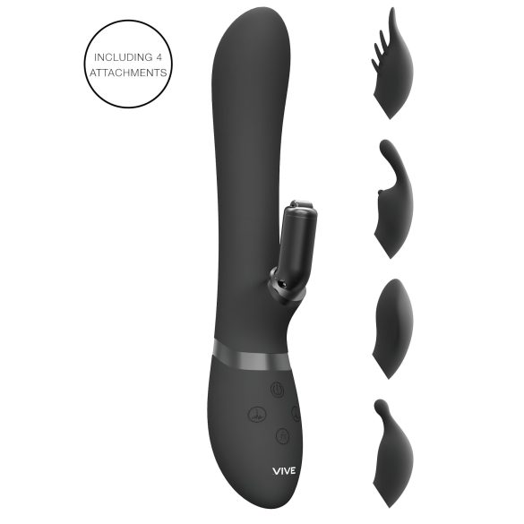 Vive Chou - 4u1 klitoralni vibrator s podlakticom (crni)