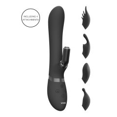   Vive Chou - baterijski, zamjenjivi vibrator za klitorisnu ruku (crni)