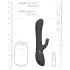 Vive Chou - 4u1 vibrator s ručkom za klitoris (crni)