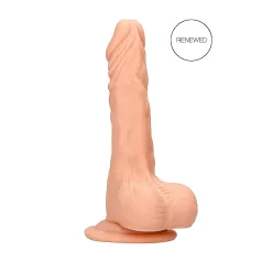   RealRock Dong 7 - realistični dildo s testisima 17cm - natur