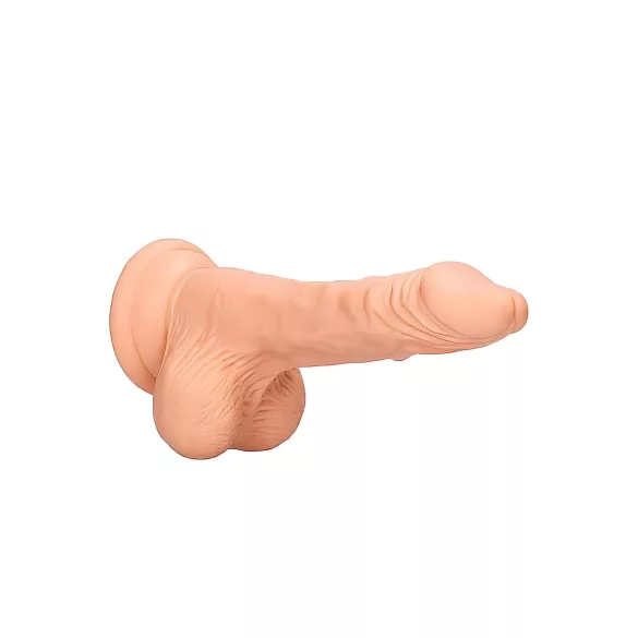 RealRock Dong 7 - realistični dildo s testisima 17cm - natur