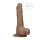 RealRock - realistični dildo s testisima - 17 cm - tamno natur