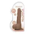 RealRock - realistični dildo s testisima - 17 cm - tamno natur