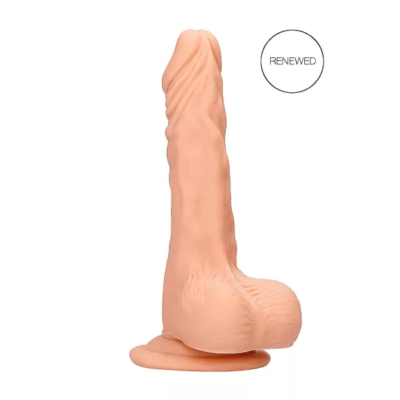 RealRock Dong 8 - realistični dildo s testisima 20cm - natur