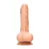 RealRock Dong 8 - realistični dildo s testisima 20cm - natur