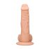 RealRock Dong 8 - realistični dildo s testisima (20 cm) - prirodni
