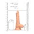 RealRock Dong 8 - realistični dildo s testisima (20 cm) - prirodni