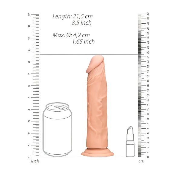 RealRock Dong 8 - realistični dildo 20 cm - natur