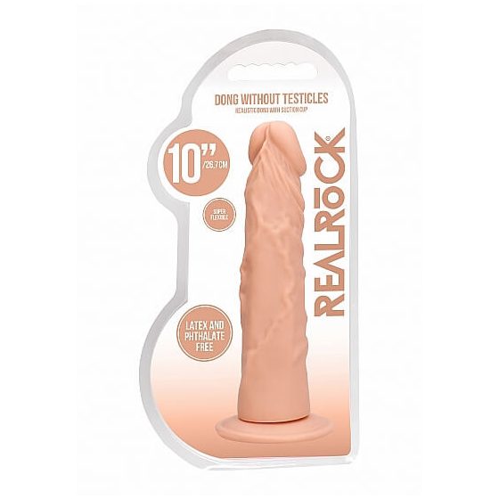 RealRock Dong 10 - realistični dildo (25 cm) - prirodan