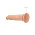 RealRock Dong 10 - realistični dildo (25 cm) - prirodna boja