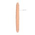 RealRock Double Dong 14" - dvostruki dildo (36 cm) - prirodni