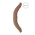 RealRock Double Dong 14 - dvostruki dildo (36 cm) - tamno prirodna boja