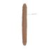 RealRock Double Dong 14 - dvostruki dildo (36 cm) - tamno prirodna boja
