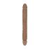 RealRock Double Dong 14 - dvostruki dildo (36 cm) - tamno prirodna boja