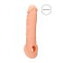 RealRock penis navlaka 8 - prirodna (21 cm)
