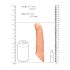 RealRock penis navlaka 8 - prirodna (21 cm)