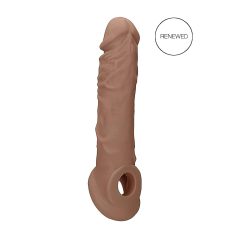   RealRock Penis Sleeve 8 - navlaka za penis (21 cm) - tamna prirodna boja