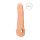RealRock navlaka za penis 9 - 21,5 cm - prirodna boja