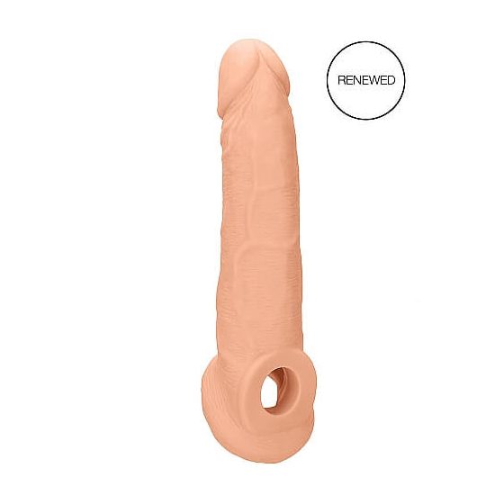 RealRock Penis Sleeve 9 - navlaka za penis (21,5 cm) - prirodna
