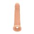 RealRock navlaka za penis 9 - 21,5 cm - prirodna boja