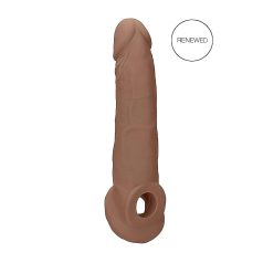   RealRock Penis Sleeve 9 - penis rukav (21,5cm) - tamno prirodna
