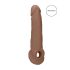 RealRock Navlaka za Penis 9 - navlaka (21,5cm) - tamno prirodna