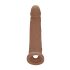 RealRock Navlaka za Penis 9 - navlaka (21,5cm) - tamno prirodna